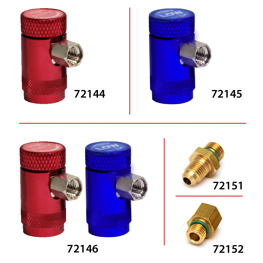 R1234yf SERVICE COUPLERS AND FITTINGS